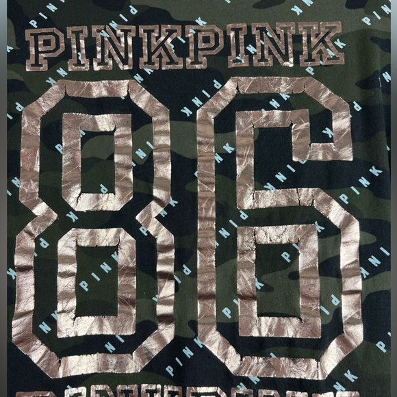 PINK Victoria's Secret Olive T-Shirt - Picture 3 of 6